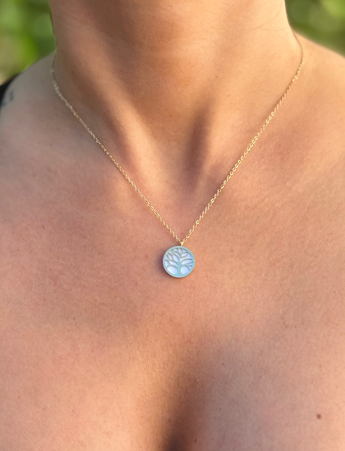 Collier Arbre de Vie P blanc