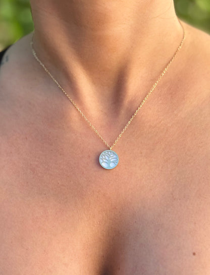 Collier Arbre de Vie P blanc