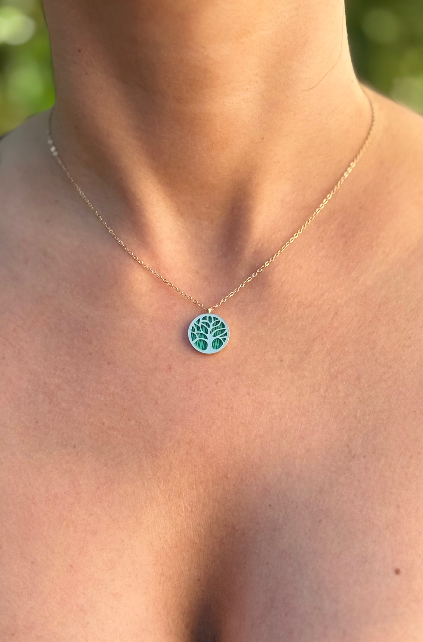 Collier Arbre de Vie P vert