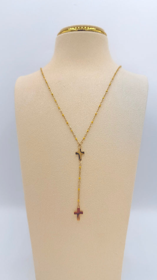 Collier TEROGHORMYA jaune