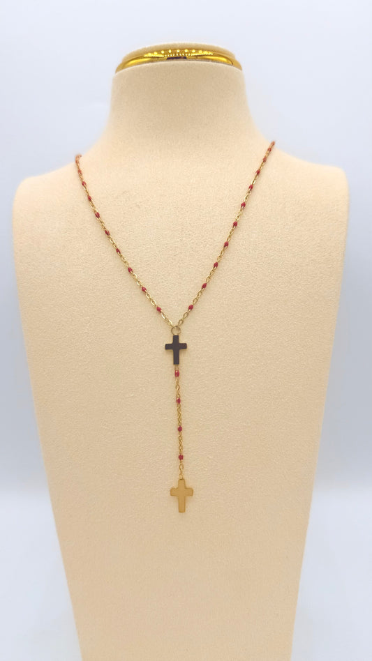 Collier TEROGHORMYA rouge