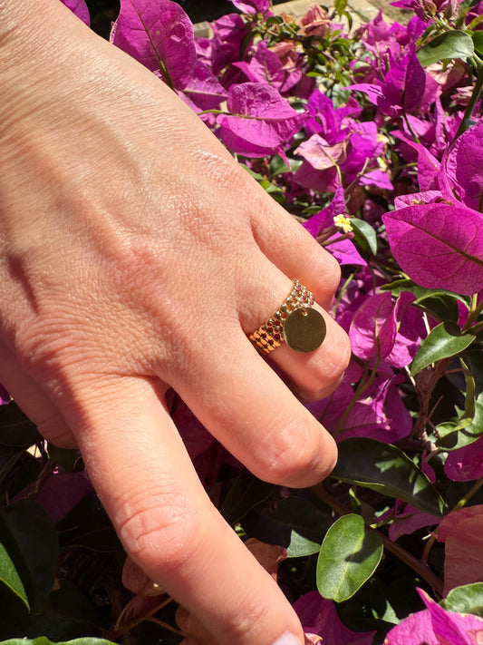 Bague Médaillon