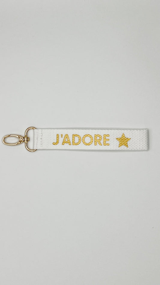 Porte clés J'adore